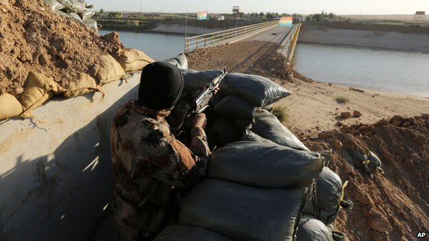 Over the weekend the Peshmerga fought to hold off advancing IS militants near Kirkuk, further north of Baghdad
