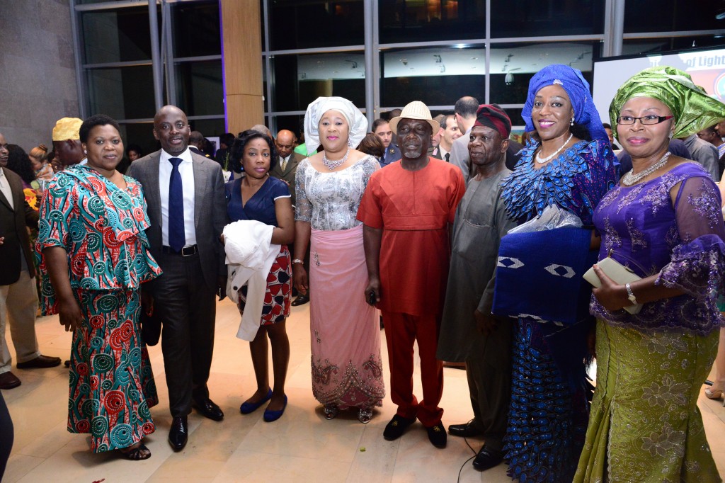 A cross section of guests at the occasion.