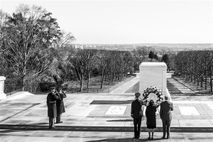 During his last week in office, Defense Secretary Chuck Hagel visited the Tomb of the Unknown Soldier at Arlington National Cemetery in Arlington, Va. at Feb. 11, 2015. DoD photo by Navy Petty Officer 2nd Class Sean Hurt 