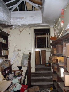 dilapidated library