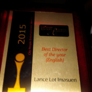 Lancelot Oduwa Imasue's Best Director of the year Award  (English) presented by City People Magazine.