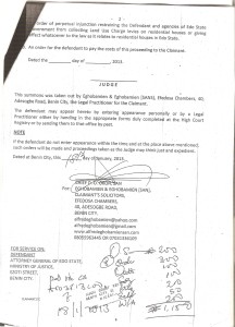 EDO STATE GOVERNMENT LIED ON LAND USE CHARGE BY OSAZE EDIGIN 3