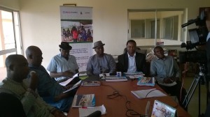  Left to right: Leo Atakpu, ANEEJ deputy executive director, Tony Abolo (with Stetson) of DAND, David Ugolor, ANEEJ executive director, Jerry Nwigwe, of LITE-Africa and Senior Special Assistant to the Edo state governor on Civil Society matters