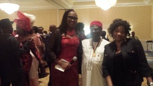 Second from right is the chairman of Anaedo, Boston chapter and his wife on his immediate left in a pose with the the organization's Legal Adviser, Dr. Rose Egbuiwe (third from right ) at the Gala Night.