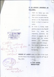 court order stopping increase in electricity tariff 3.