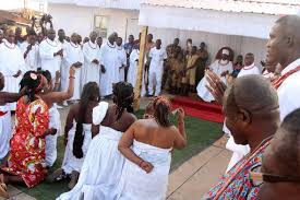 Oba Ewuare II at Usama Palace befor coronation.